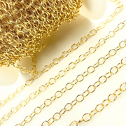 2905GF. 14k Gold Filled Oval Cable Link Chain.